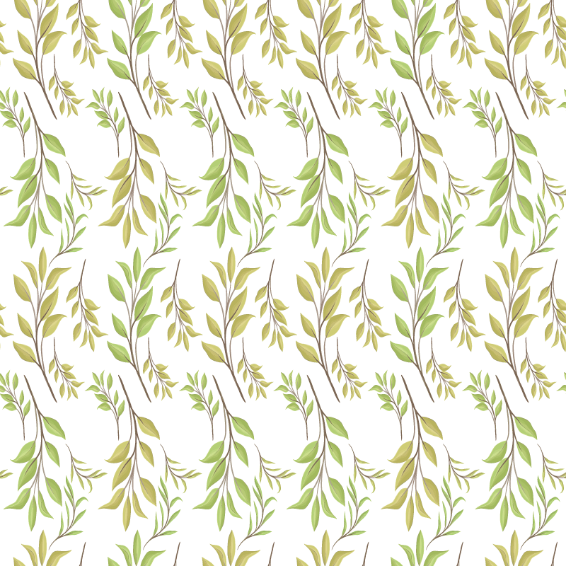 Vinyl teppe natur frodig grønt motiv - Tenstickers