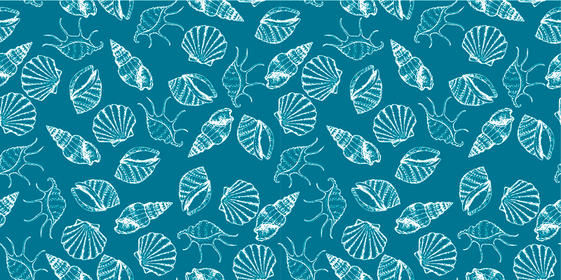 Vinyl teppe natur skjellstil - Tenstickers