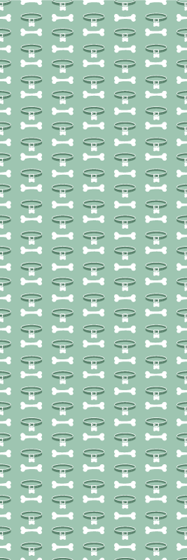 Vinyl teppe soverom med fantastisk hundemønster - Tenstickers