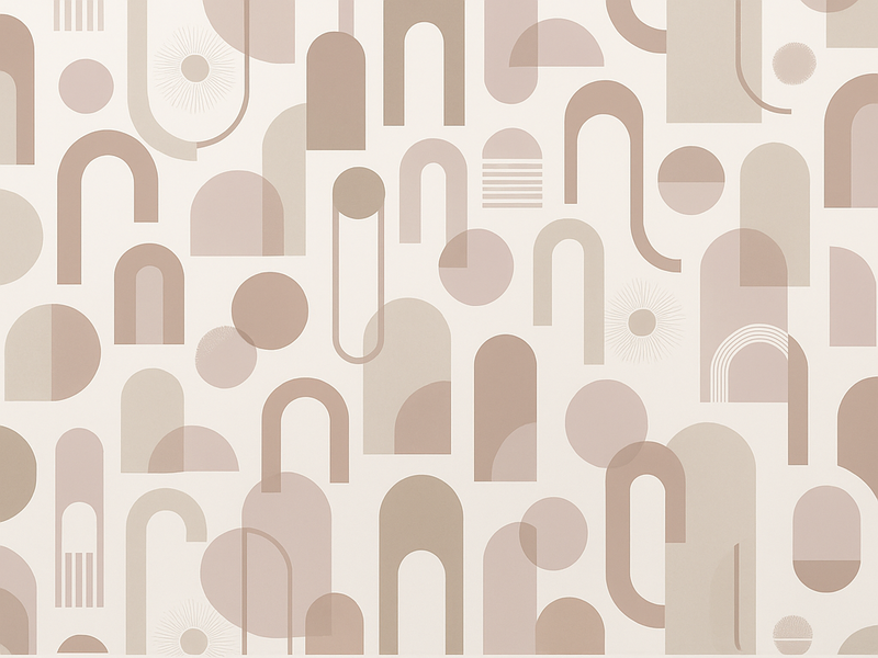 Moderne mønster vinyl teppe soverom - Tenstickers