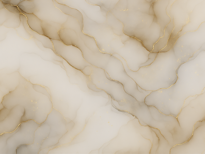 Marmor med gull vinyl teppe soverom - Tenstickers
