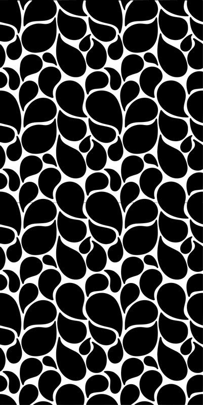 Vann dråper vinyl teppe geometrisk - Tenstickers