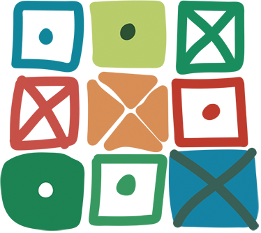 Vinyl teppe geometrisk design med forskjellige firkanter - Tenstickers