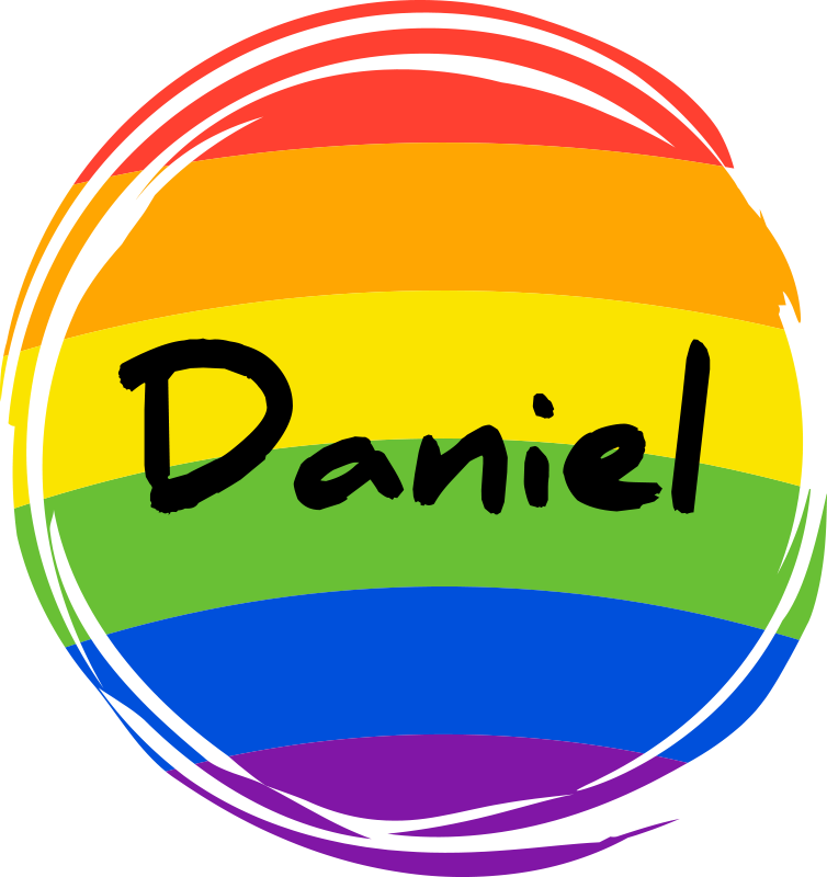 Vinyl teppe geometrisk personlig regnbue sirkel - Tenstickers