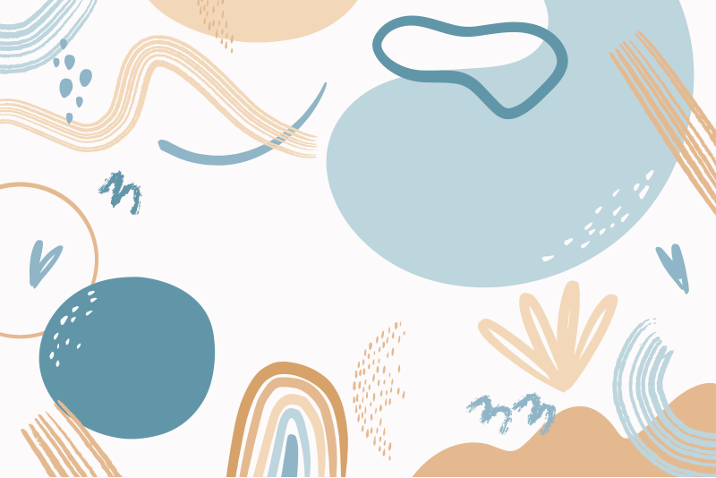 Fargede former vinyl teppe geometrisk - Tenstickers