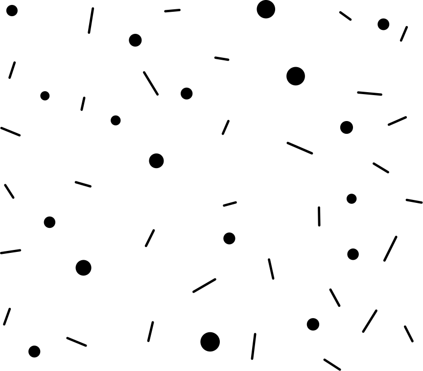 Sirkler og linjer konfetti vinyl teppe geometrisk - Tenstickers