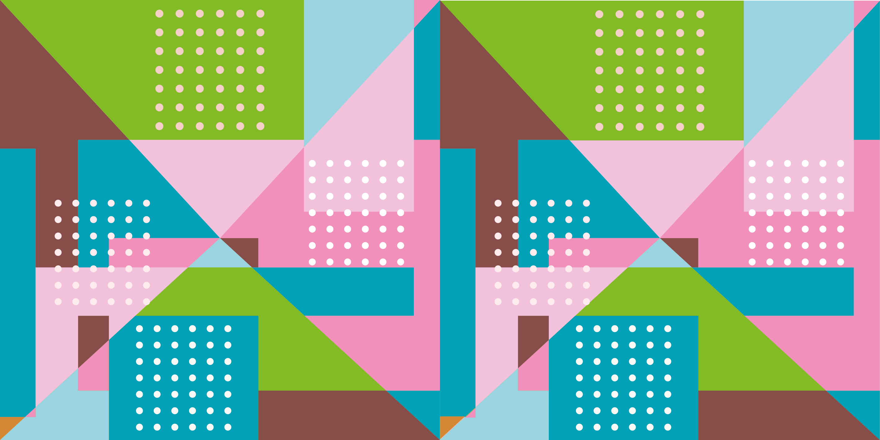 Vinyl teppe geometrisk pastellmønster - Tenstickers