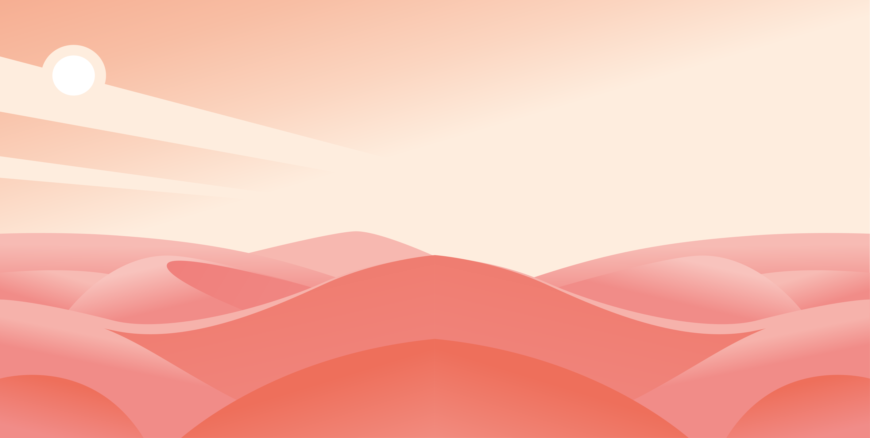 Vinyl teppe geometrisk rosa ørken - Tenstickers