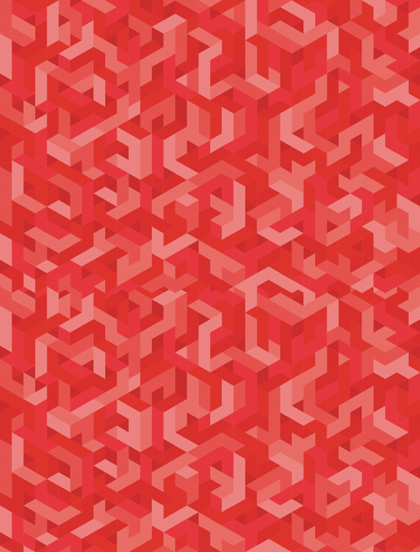 Vinyl teppe geometrisk intrikat geometrisk mønster - Tenstickers