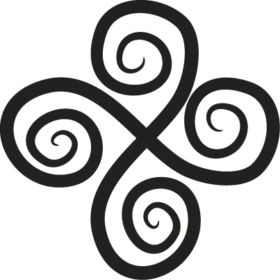 Vinyl teppe geometrisk elegant spinn element - Tenstickers