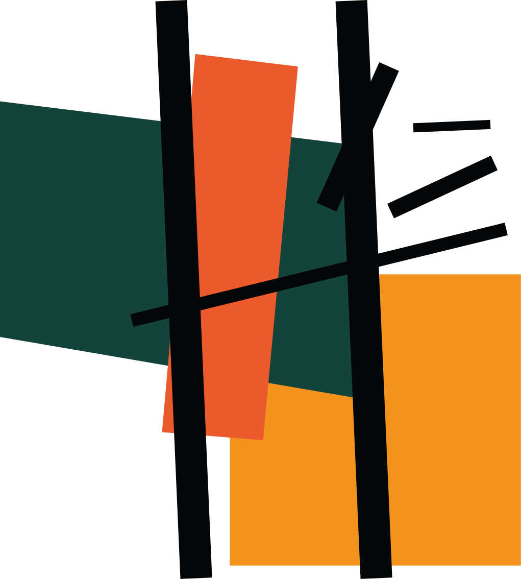 Abstrakte fargepartier vinyl teppe geometrisk - Tenstickers