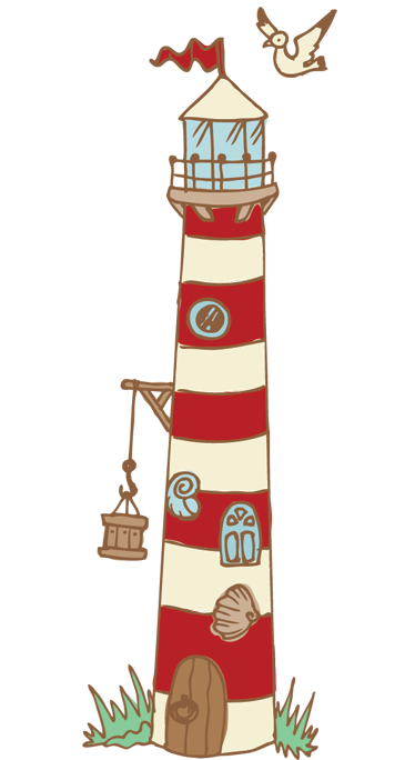 Lighthouse design vinyl teppe spedbarn - Tenstickers