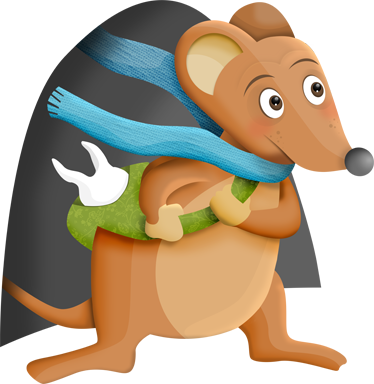 Tannmus vinyl teppe spedbarn - Tenstickers