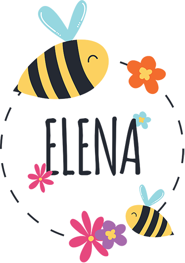 Vinyl teppe spedbarn tilpasset navn vår - Tenstickers