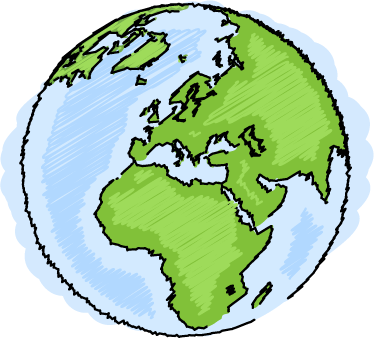 Vinyl teppe spedbarn grønn og blå verdenskart - Tenstickers