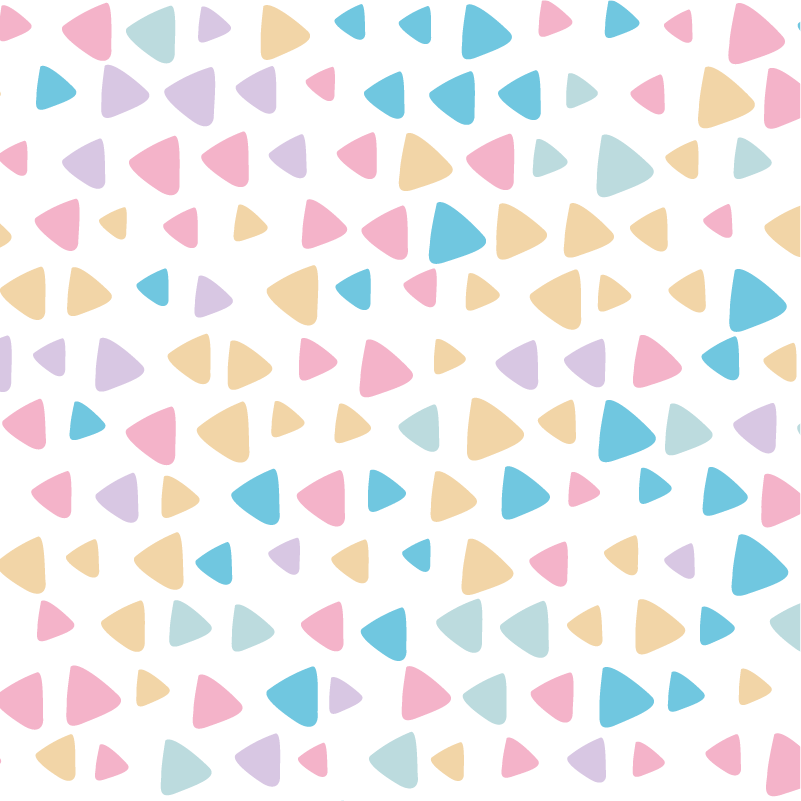 Vinyl teppe spedbarn pastellfargede mønstre - Tenstickers