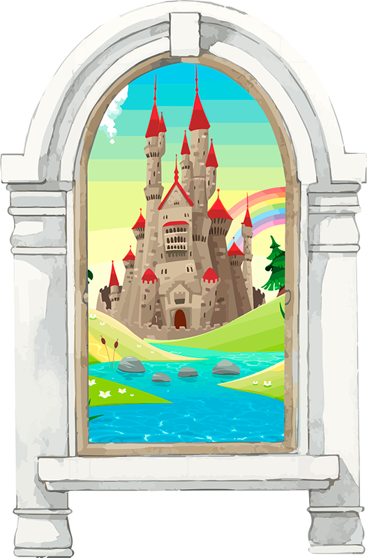 Eventyrland vinyl teppe spedbarn - Tenstickers