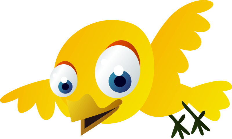 Gul flygende fugl vinyl teppe spedbarn - Tenstickers