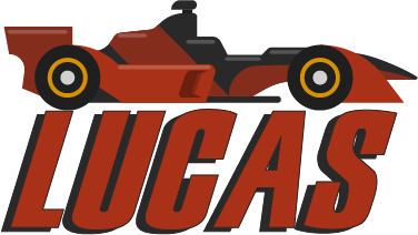 Rød f1 bil med navn vinyl teppe spedbarn - Tenstickers