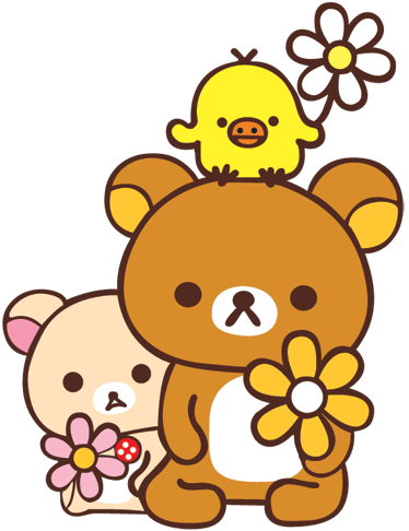 Vinyl teppe spedbarn med babybjørner og fugl - Tenstickers