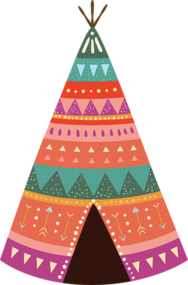 Vinyl teppe spedbarn indisk butikk hodegavl - Tenstickers