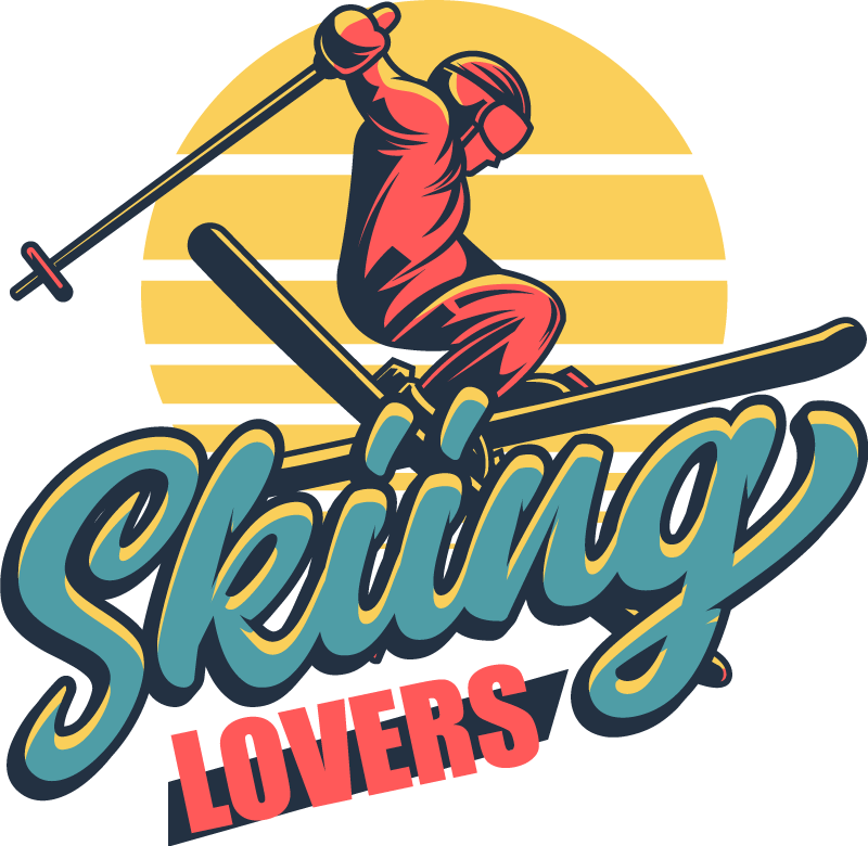 Vinyl teppe soverom for ski-entusiaster - Tenstickers