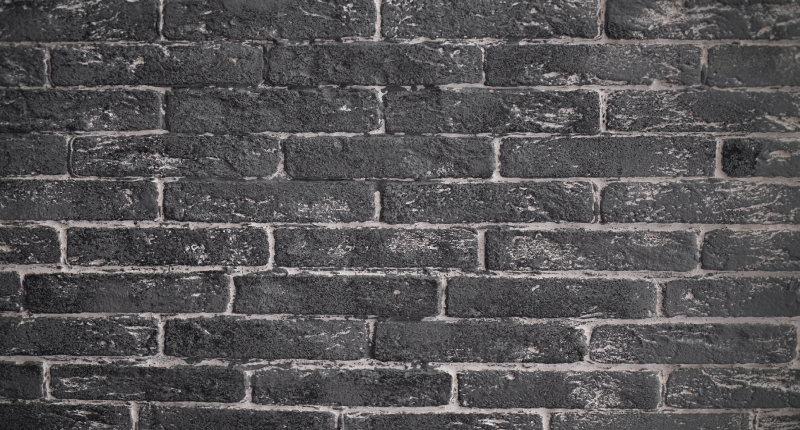 Grå mur av steinblokker vinyl teppe soverom - Tenstickers