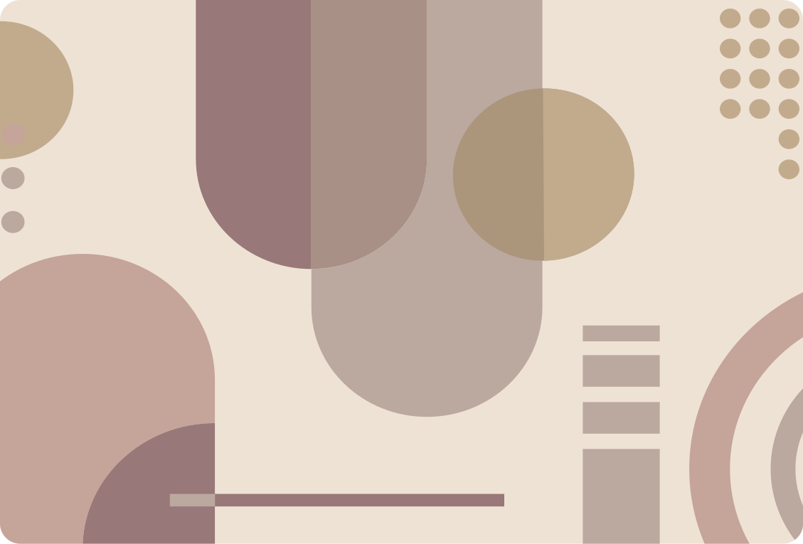 Brunt geometrisk moderne kunst vinyl teppe soverom - Tenstickers