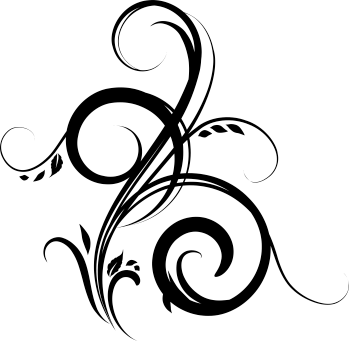 Vinyl teppe soverom dekorativt filigranplante - Tenstickers