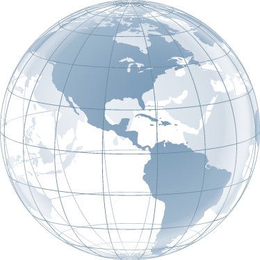 Vinyl teppe soverom kart over blå amerika - Tenstickers