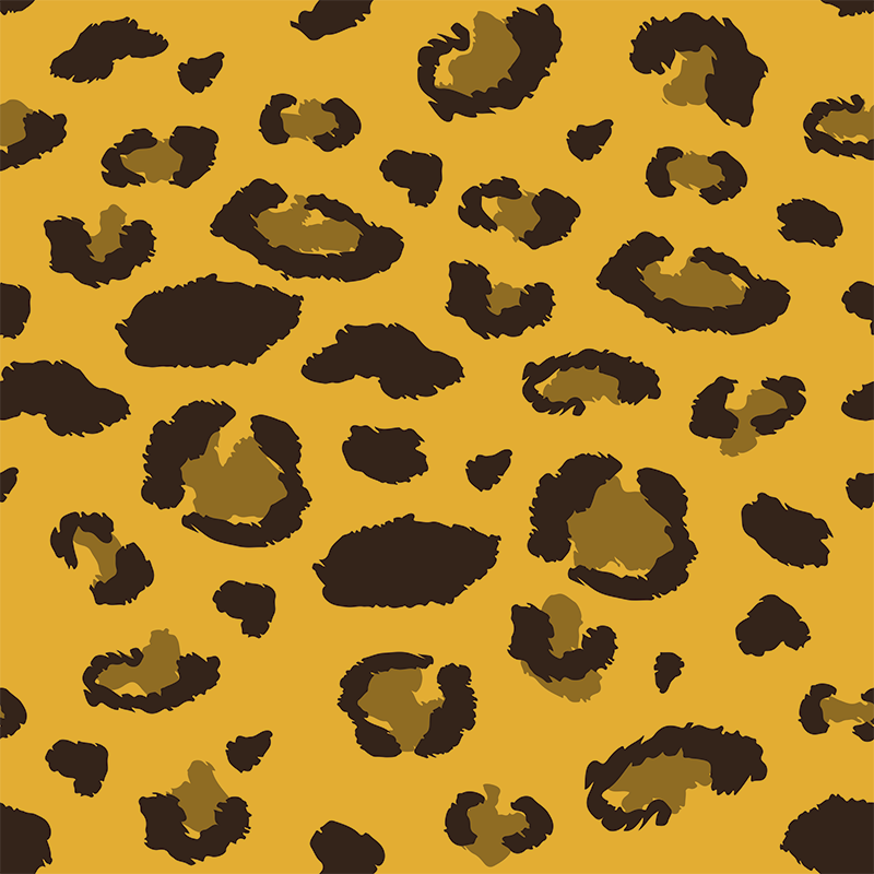 Vinyl teppe soverom leopardmønster - Tenstickers