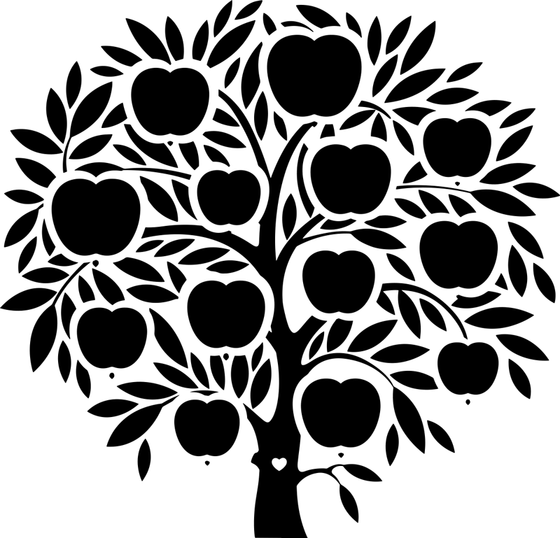 Vinyl teppe soverom slektsnavn - Tenstickers