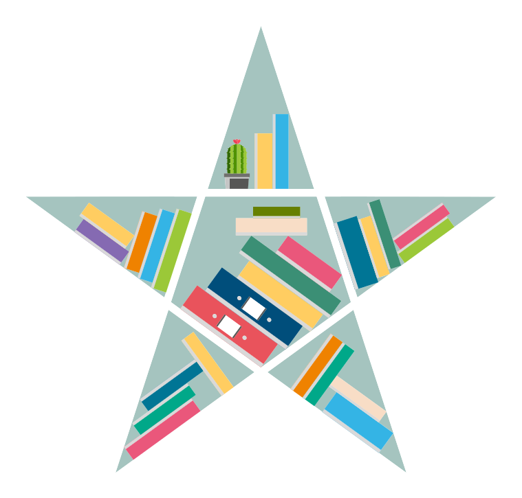 Vinyl teppe spedbarn stjerne leser - Tenstickers