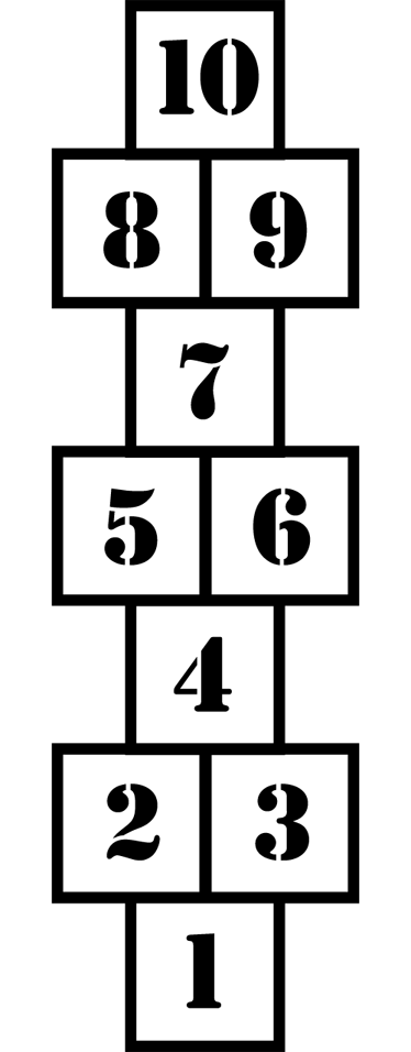 Vinyl teppe spill moderne barnehoppe - Tenstickers