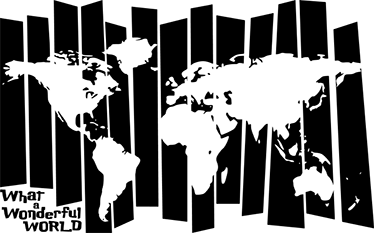 Vinyl teppe verdenskart retro - Tenstickers