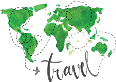 Vinyl teppe verdenskart dekorativt reise - Tenstickers