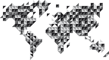 Vinyl teppe verdenskart i gråtoner - Tenstickers