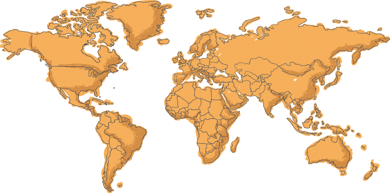 Vinyl teppe verdenskart ungdomsverden - Tenstickers