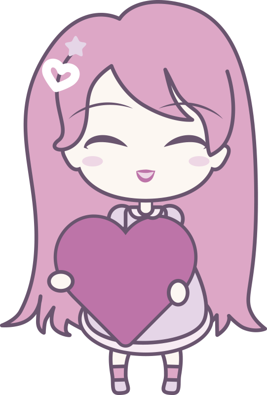 Vinyl teppe spedbarn animejente som sprer kjærlighet - Tenstickers