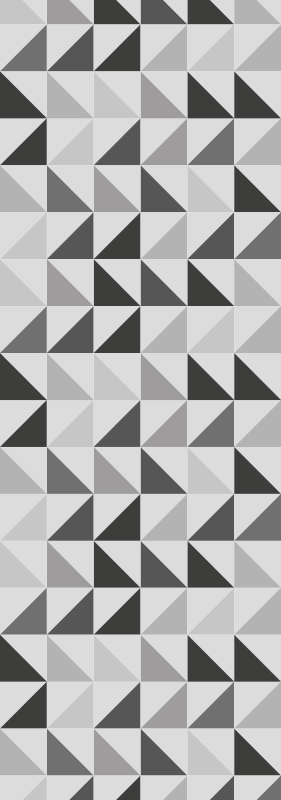 Bad vinyl teppe geometriske trekanter - Tenstickers