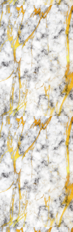 Bad vinyl teppe i elegant grå og gullmarmor - Tenstickers