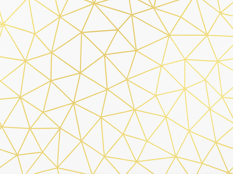 Vinyl teppe geometrisk gyldent prisme mosaikk - Tenstickers