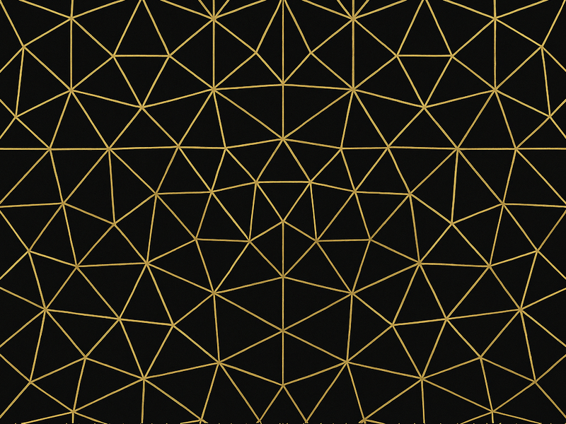 Vinyl teppe geometrisk midnatt gull geometrisk nett - Tenstickers