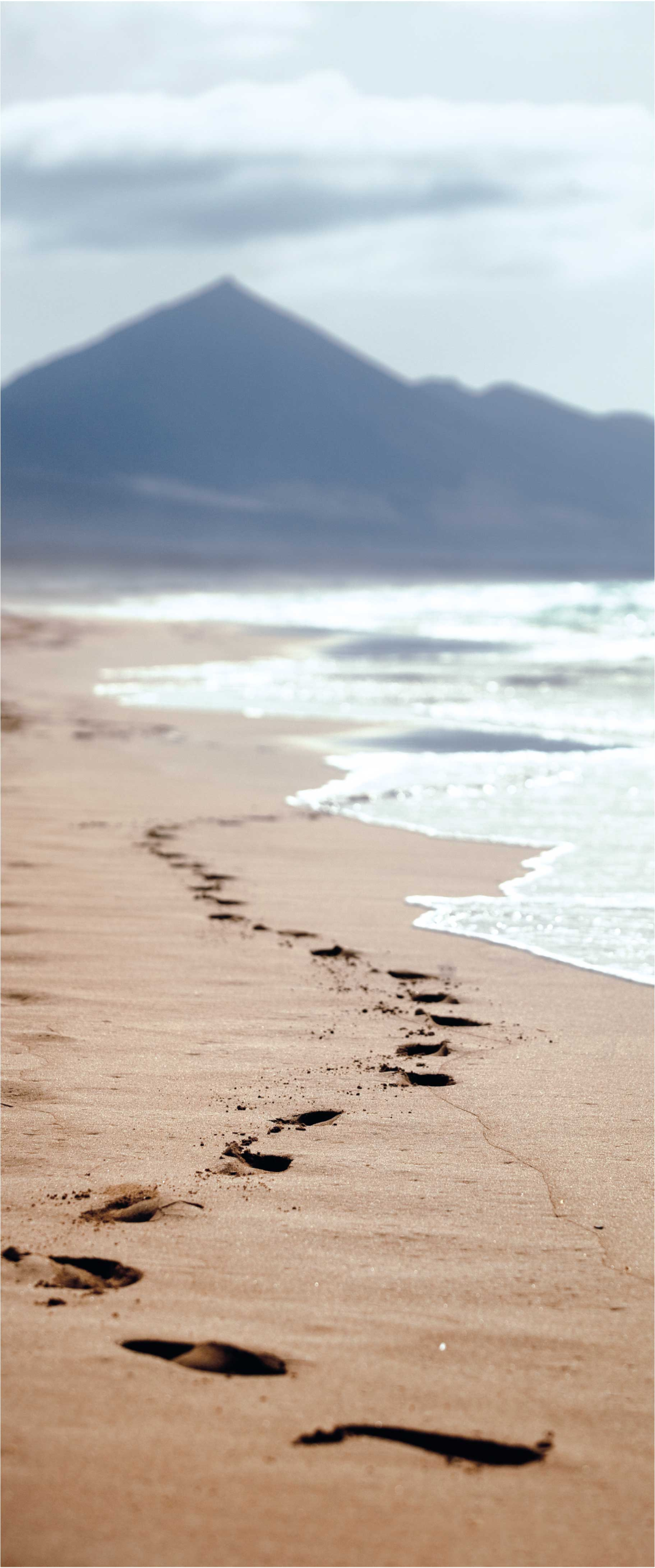 Bad vinyl teppe fotavtrykk på stranden - Tenstickers