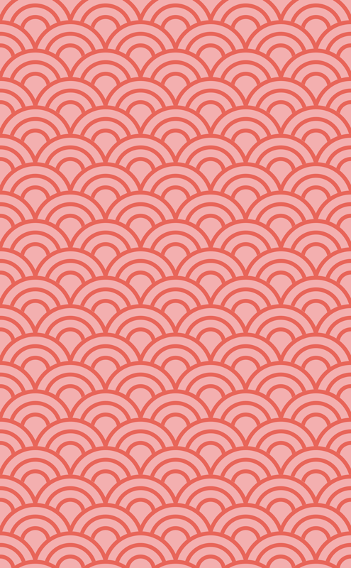 Bad vinyl teppe living coral pantone - Tenstickers