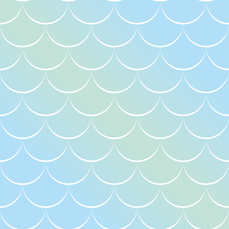 Bad vinyl teppe pastell skjellmønster - Tenstickers