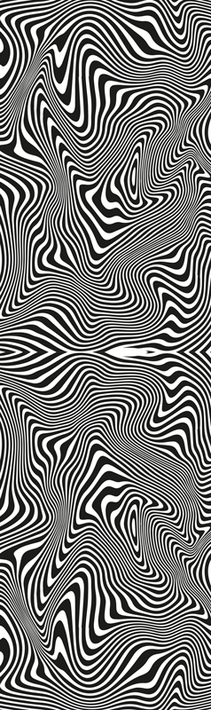 Bad vinyl teppe zebra 3d effekt dusj - Tenstickers