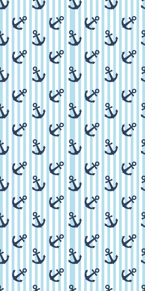 Bad vinyl teppe med marineblå vertikale striper - Tenstickers