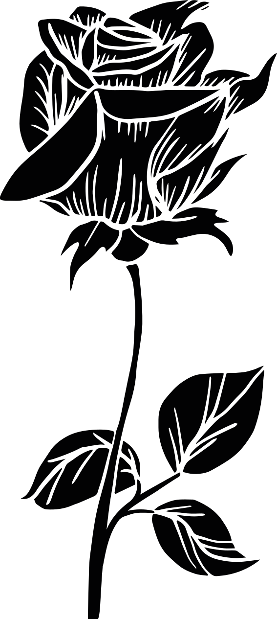 Bad vinyl teppe roser til dusjskjerm - Tenstickers