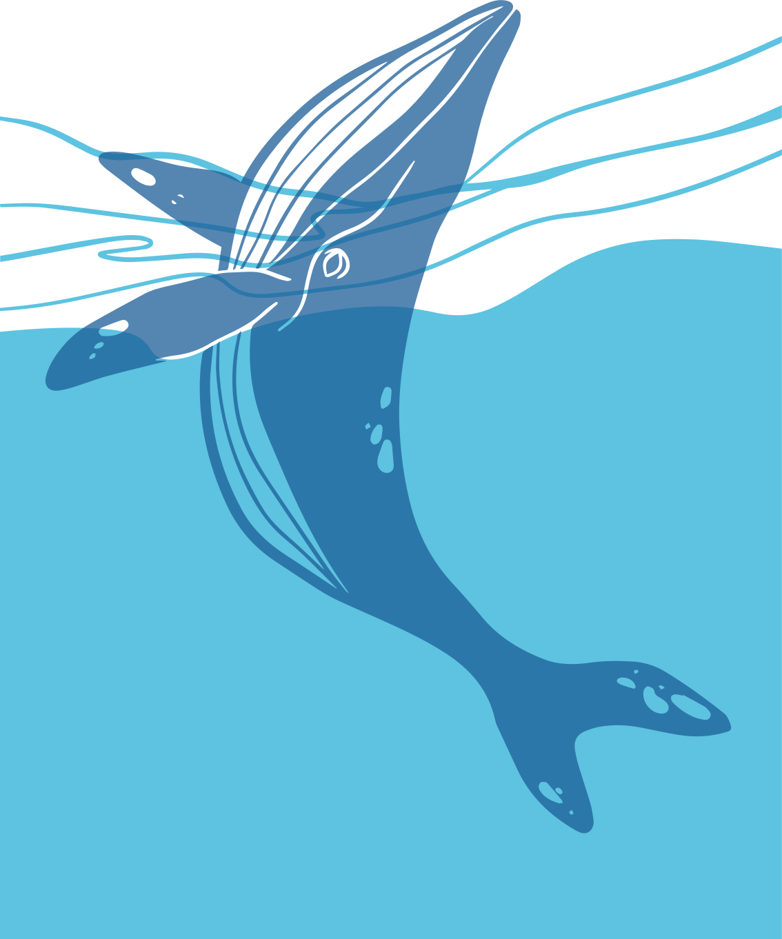 Bad vinyl teppe med hvaldusjskjerm klistremerker - Tenstickers